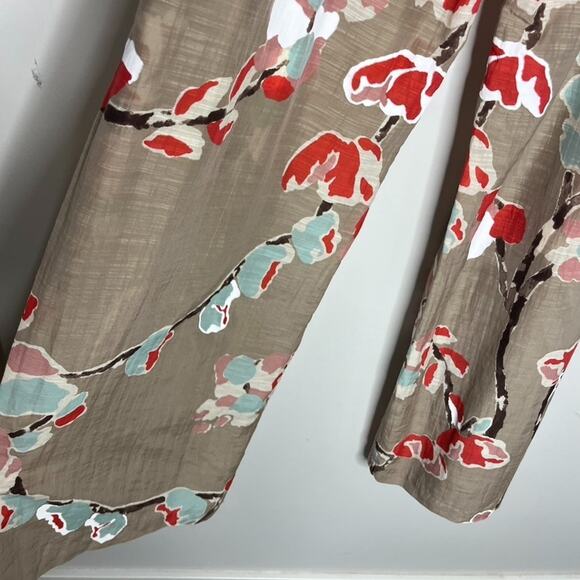 Erika Cavallini Semi Couture Wide-Leg Floral Pants Size 46 US Size 8 - Picture 4 of 6